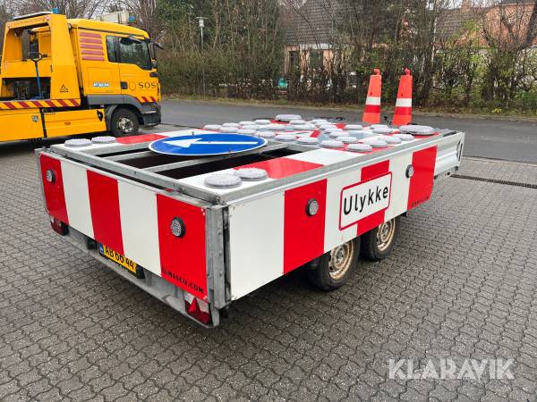 Anhængere Vezeko 204 skiltetrailer til personbiler