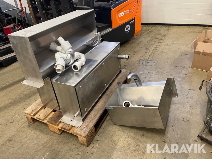 Rustfri håndvaske Birk-stål 4 styk