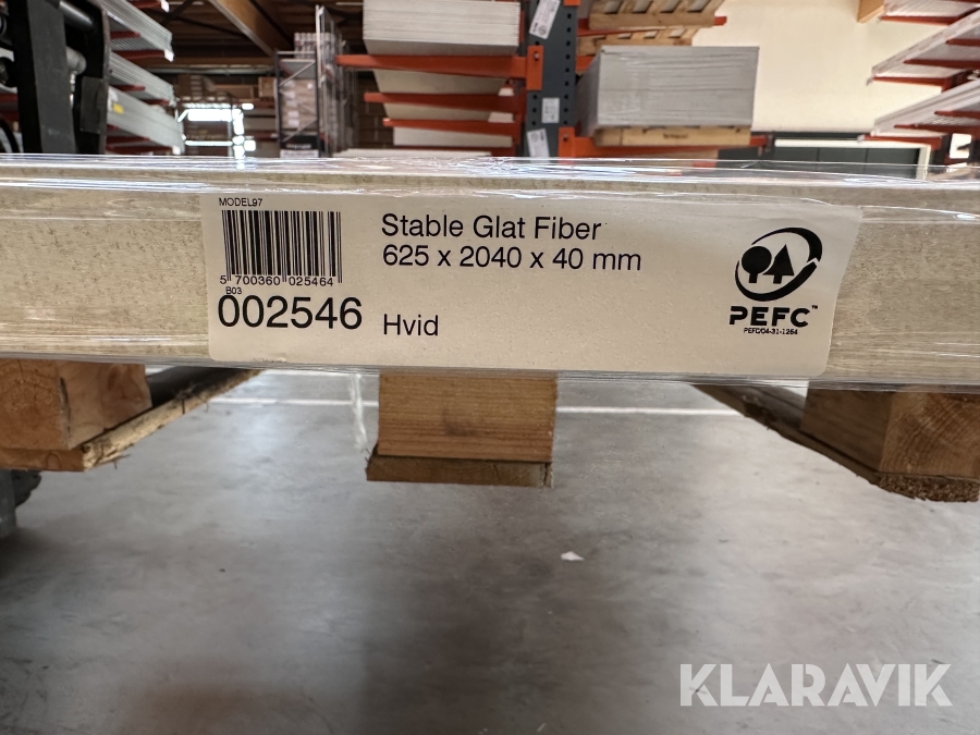 Swedoor stable glat fiber 6 styk