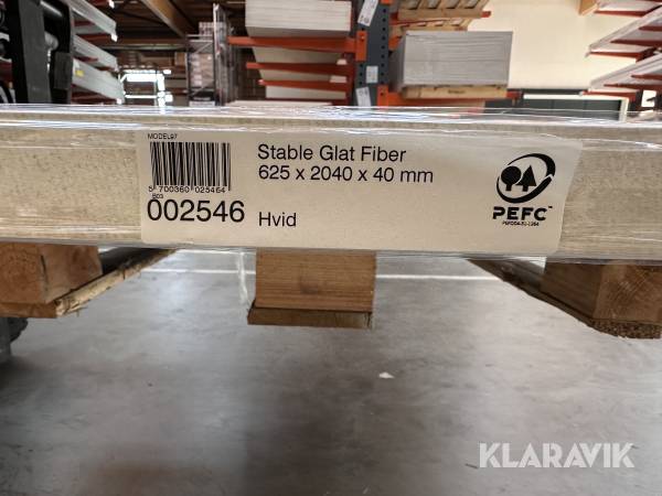 Swedoor stable glat fiber 6 styk