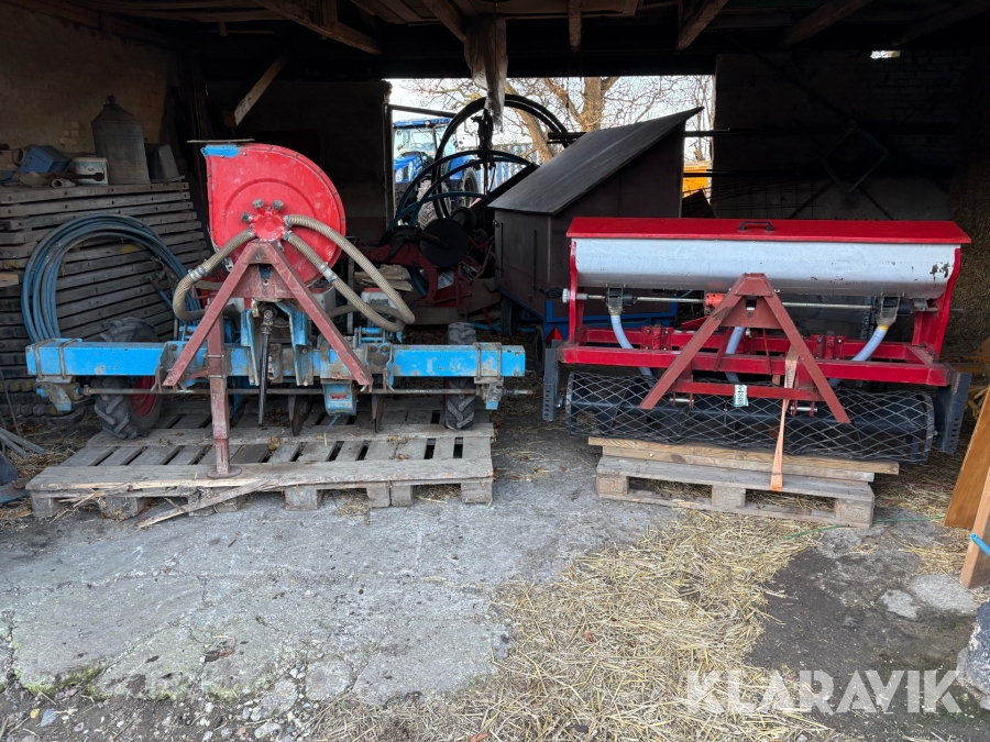 Enkornssåmaskine og gødningkasse Monosem PNU