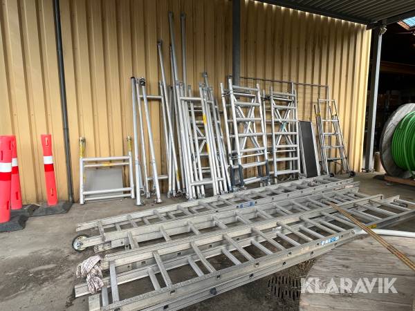 Assorteret stillads og stiger