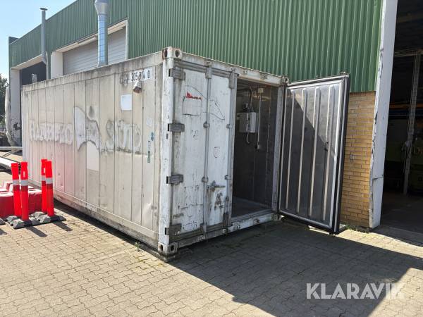 Isoleret container med udsugning
