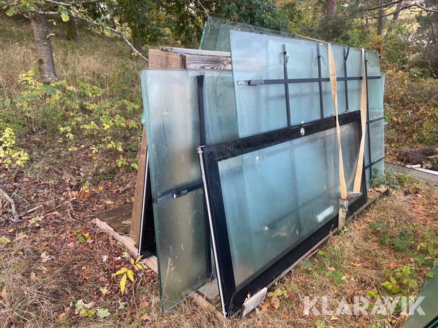 Ruder og døre i glas 10 styk