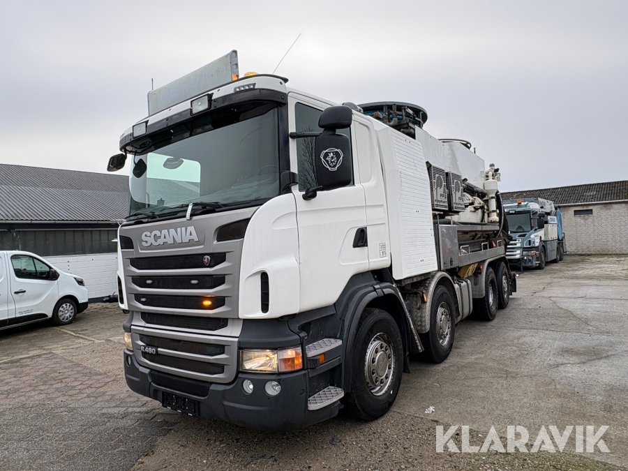 Slamsuger Scania R 8x2 med FFG Elephant anlæg