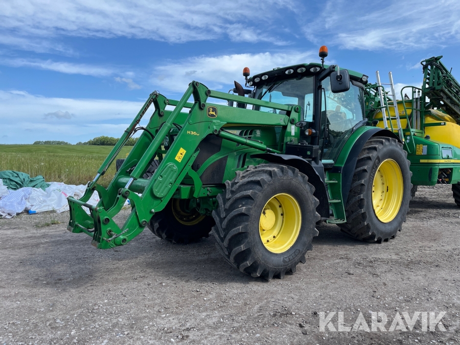 Traktor John Deere 6150R med frontlæsser