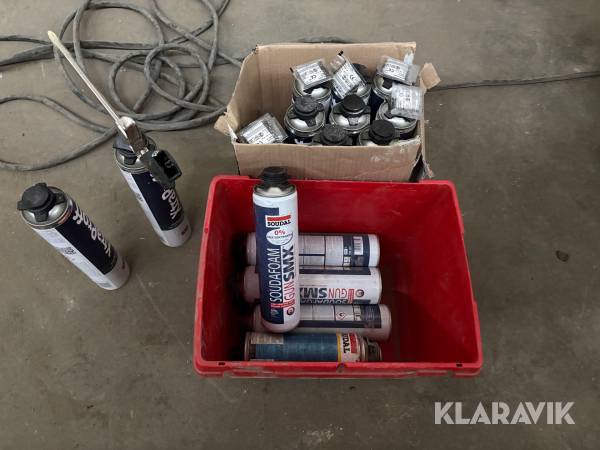 PU-skum assorteret 18 styk