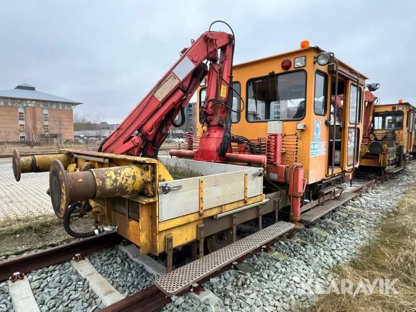 10 tons trolje med HMF kran