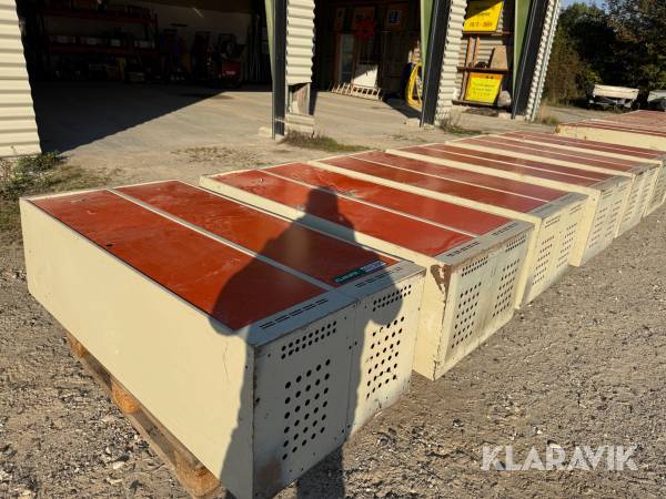 Stålskabe 2 låger 6 stk.