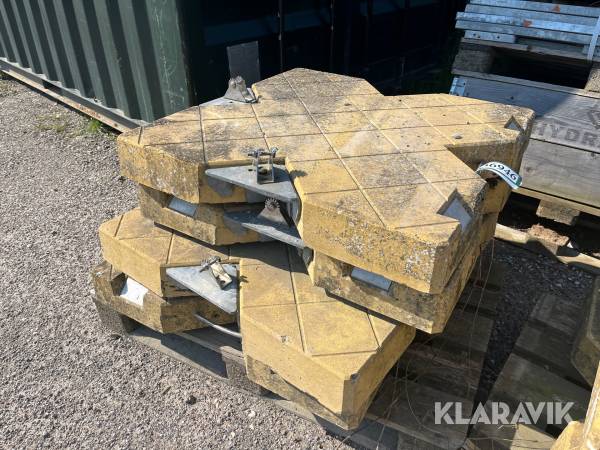 Faldsikrings udstyr FastProtect Ankerpunkt - 4 styk