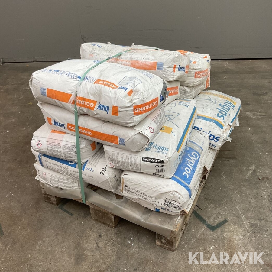 Gipsspartel 20 sække 