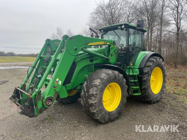 Traktor John Deere 7930 med frontlæsser