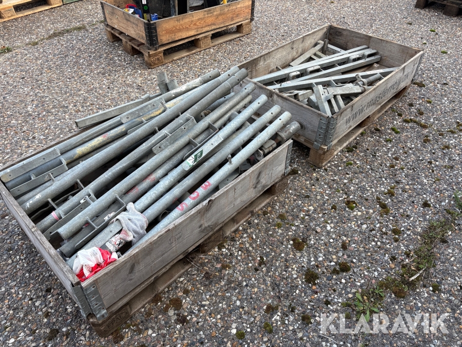 Standere til gelænder på stillads