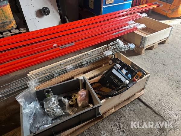 Loftkran system Demag 125kg komplet
