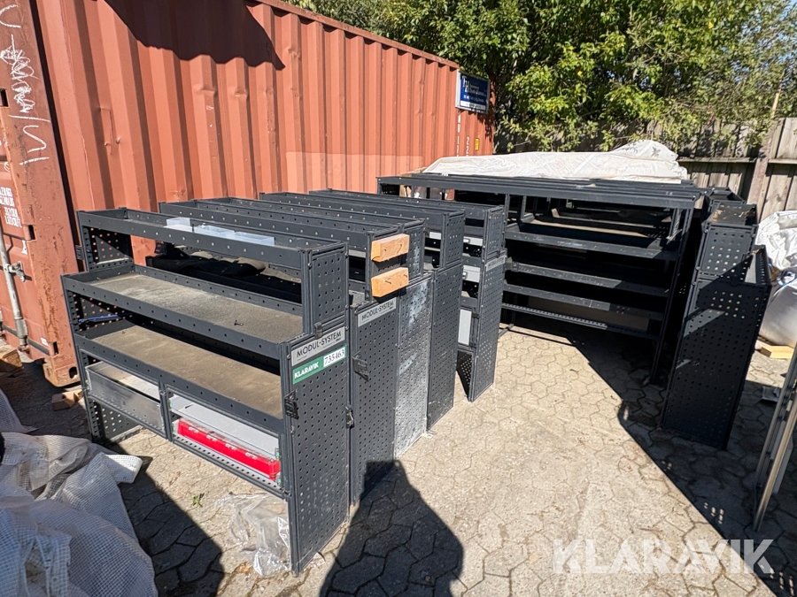 Værktøjsreoler Modul-System - 19 styk