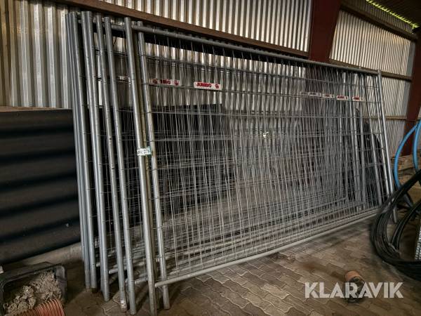 Byggeplads hegn inkl fødder Jumbo 12 styk