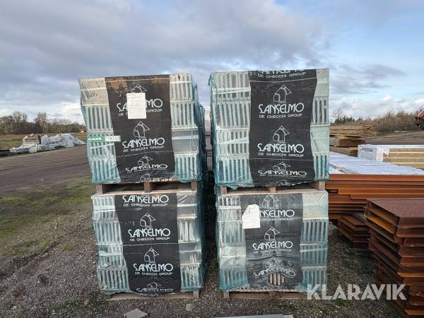 Skærmtegl 20 paller 300 kvm