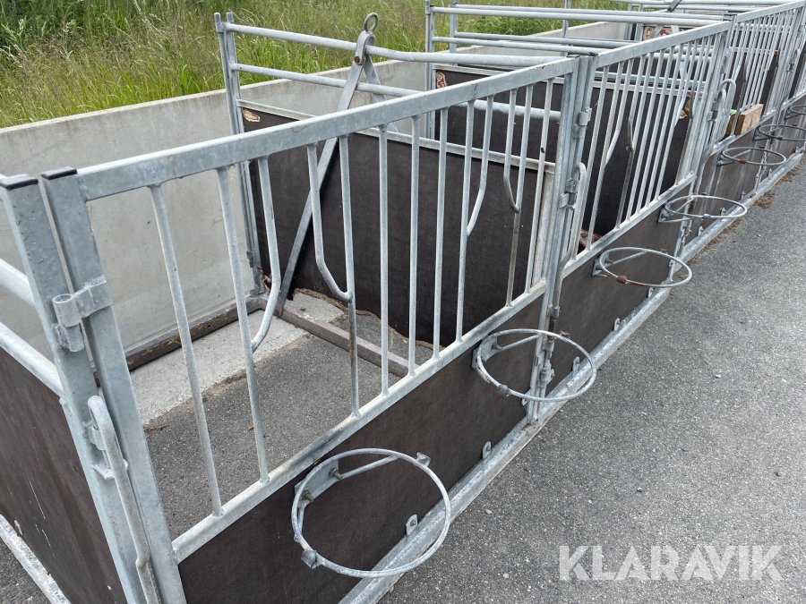 Kalvebokse 9 styk Fremtidens stald inventar