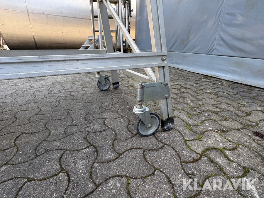 Trappe med platform på hjul Zarges