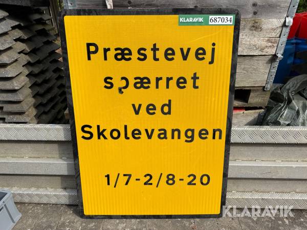 Vejskilte - 5 styk