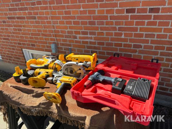 Parti håndværktøj Dewalt/aeg