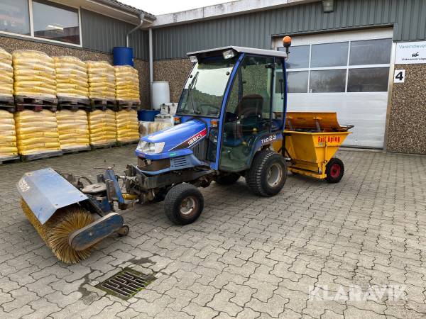 Kompakt traktor ISEKI TXG 23 med 4 redskaber