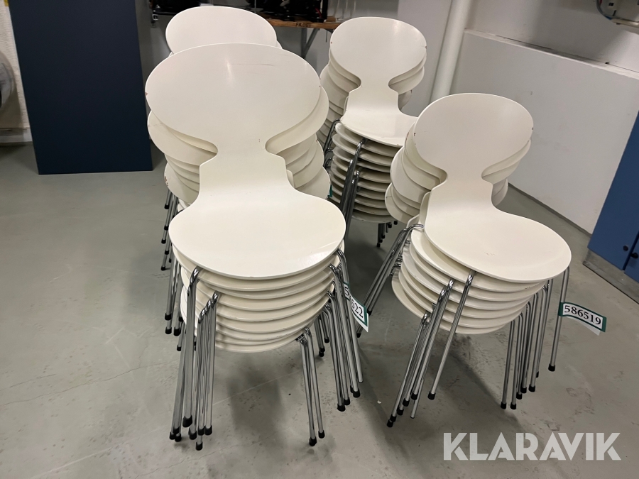 Stole 10stk Fritz Hansen Arne Jacobsen Myren Lyngby Taarb