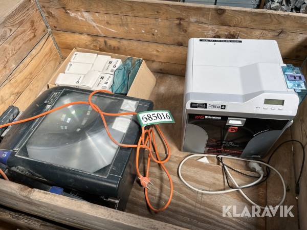 Projektor og printer visitkort