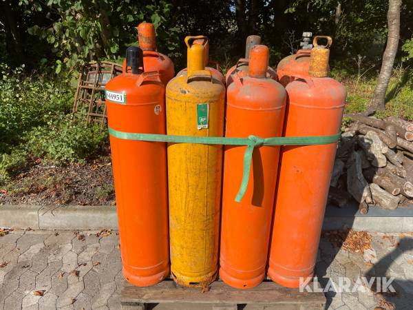 Gasflasker 33L 8 styk