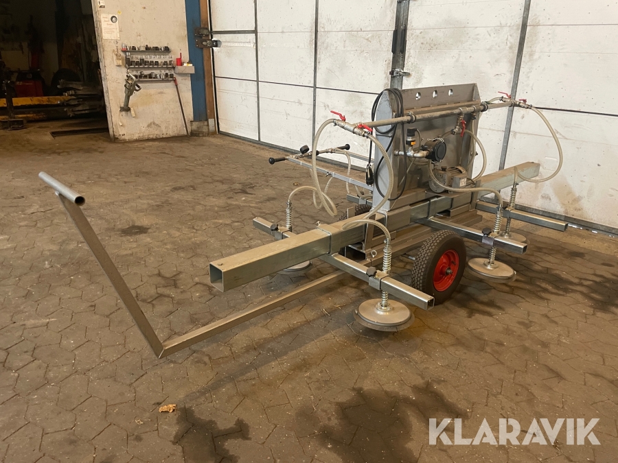 Vakuumløfteåg PP Vacumteknik 1000 kg med afsættervogn