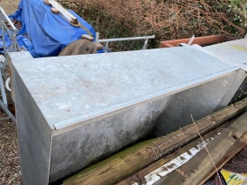 Opsamlingskar for 4 x 200l Tromler