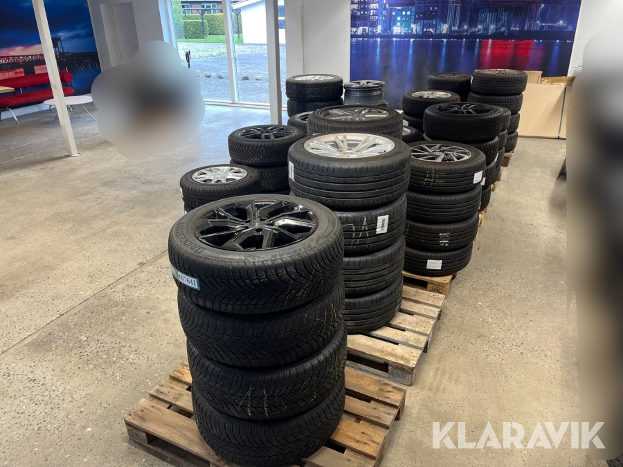 komplethjul og løse fælge 14 sæt