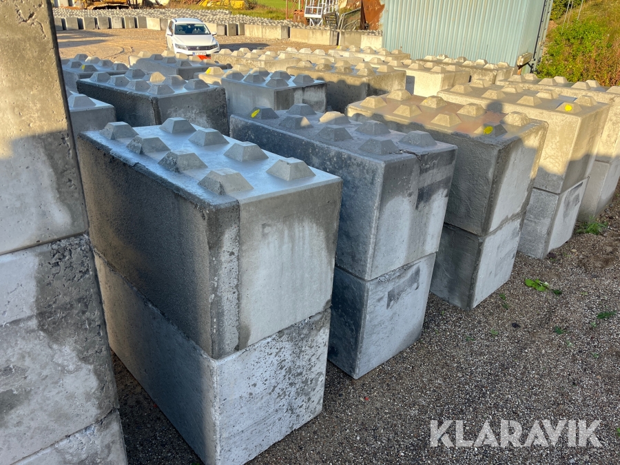 Betonblokke / siloklodser 25 styk - 160x80x80cm
