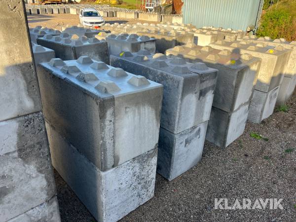Betonblokke / siloklodser 25 styk - 160x80x80cm