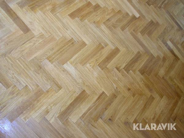 Gulv massivt ege sildebensparket ubehandlet egetræ 151,20 m2 lot