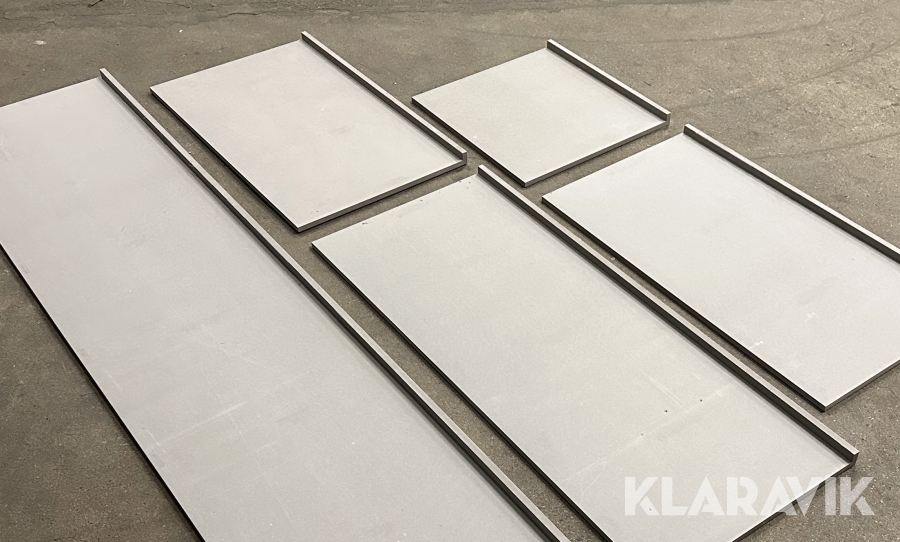 MDF plader grå gennemfarvet samlet parti