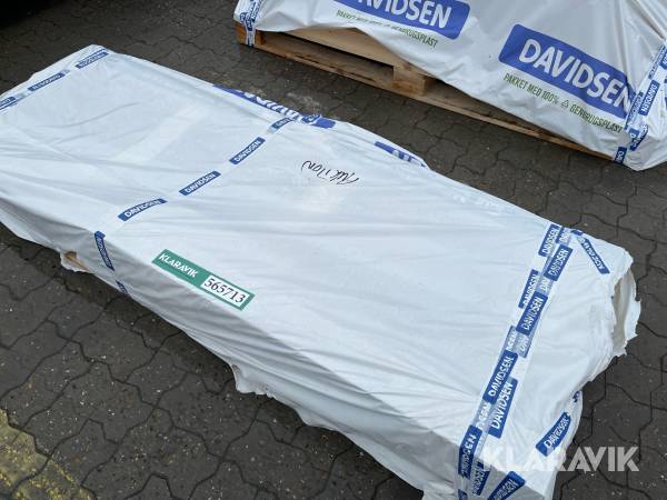 Dør med karm. Swedoor 625x2040x40mm hvid stable GW3 fiber