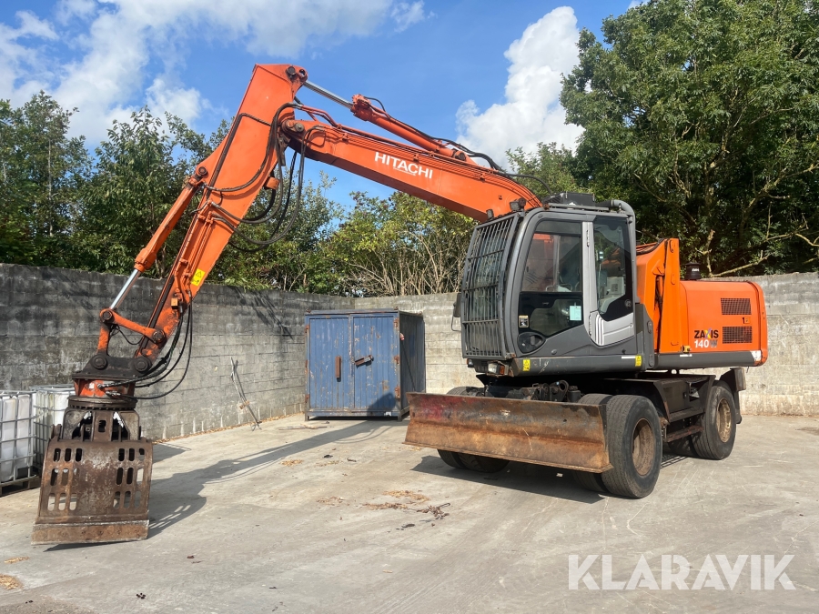 Materielhåndteringsmaskine Hitachi Zx140W-3 med sortergrab