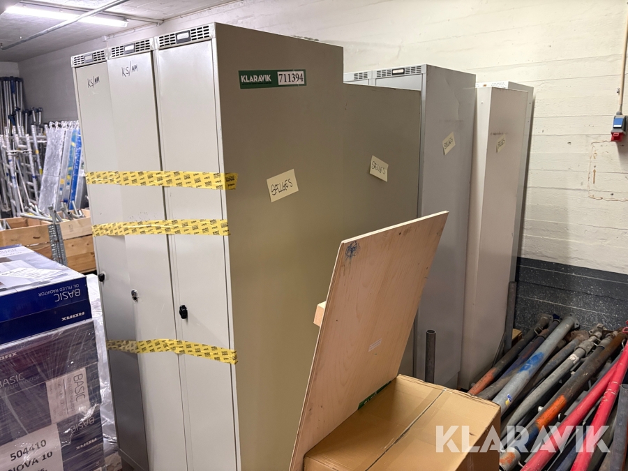 Garderobeskabe - 6 styk