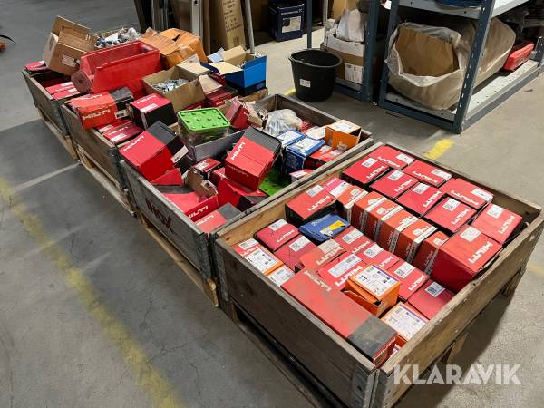 Ekspantionsbolte Hilton/Fischer blandet lot