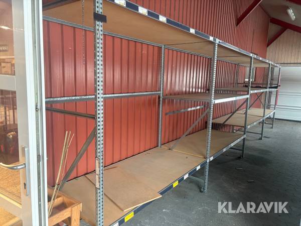 Reoler - 4 ens sektioner, 11 hylder i alt