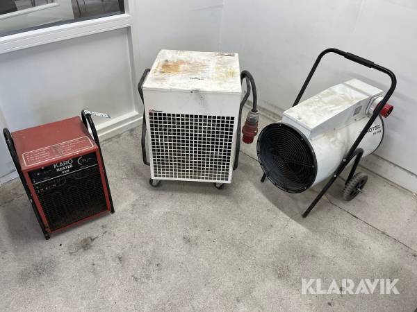 Varmeblæsere Karo/Thermo/Trotec 9/40/30kw 3styk