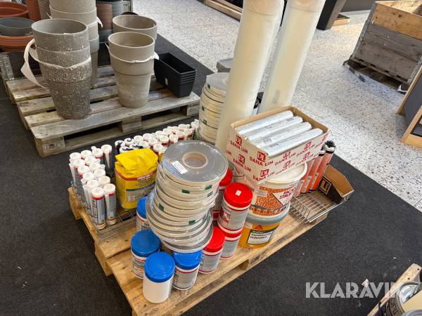 Blandede lot spartel og fuge tilbehør