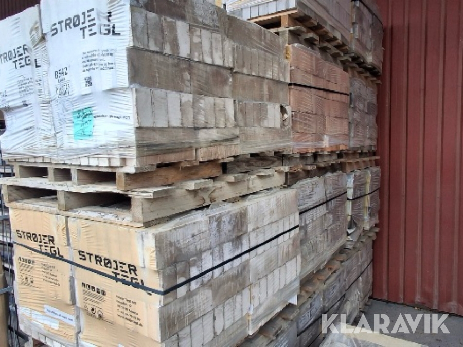 Mursten blandede farver 3200 styk