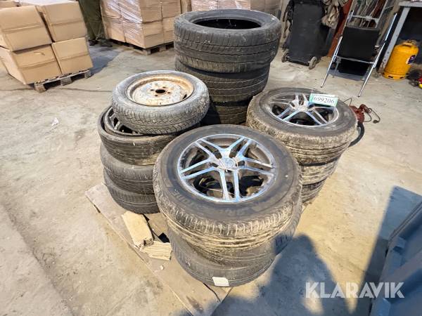 Dæk og fælge assorteret