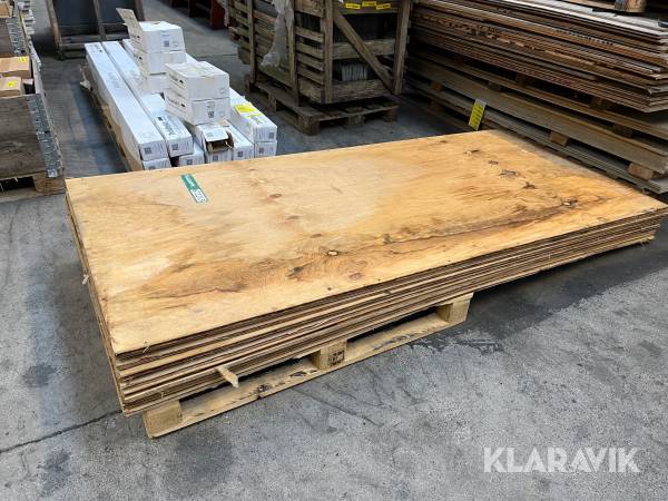 Træ plader Krydsfiner 112x244cm 12mm 11 styk