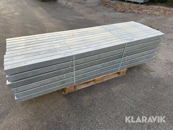 Galvaniserede stolper 60 stk. 2,5m. lange