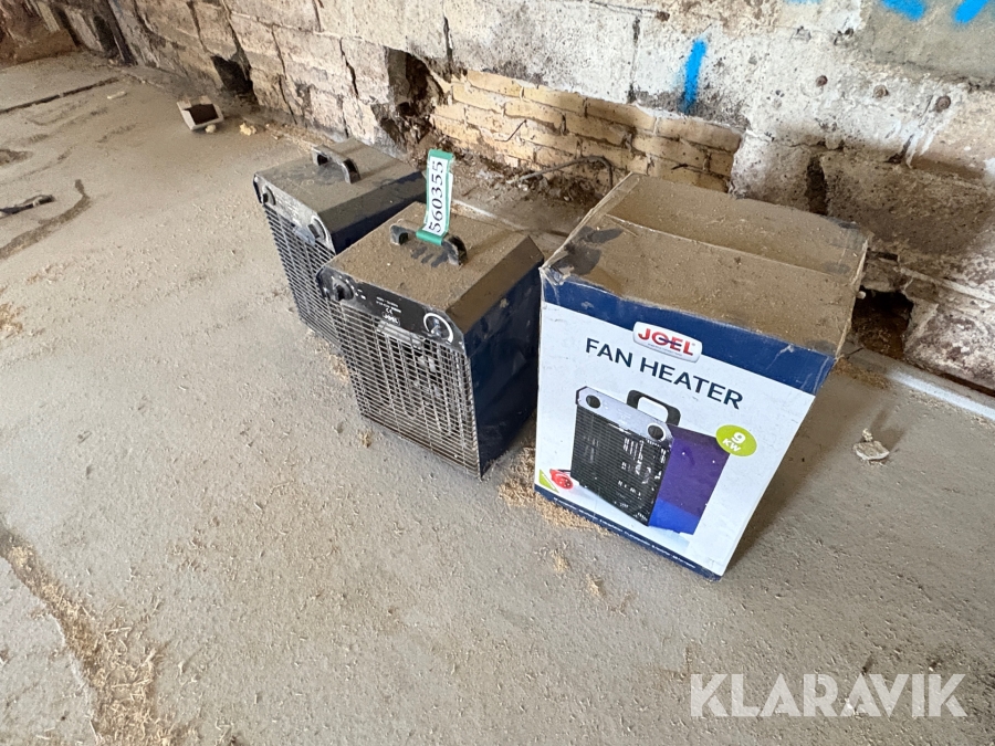 Varmeblæsere Joel 9 kW 3 styk