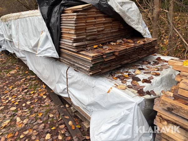 Tagbrædder med fer og not 3 paller