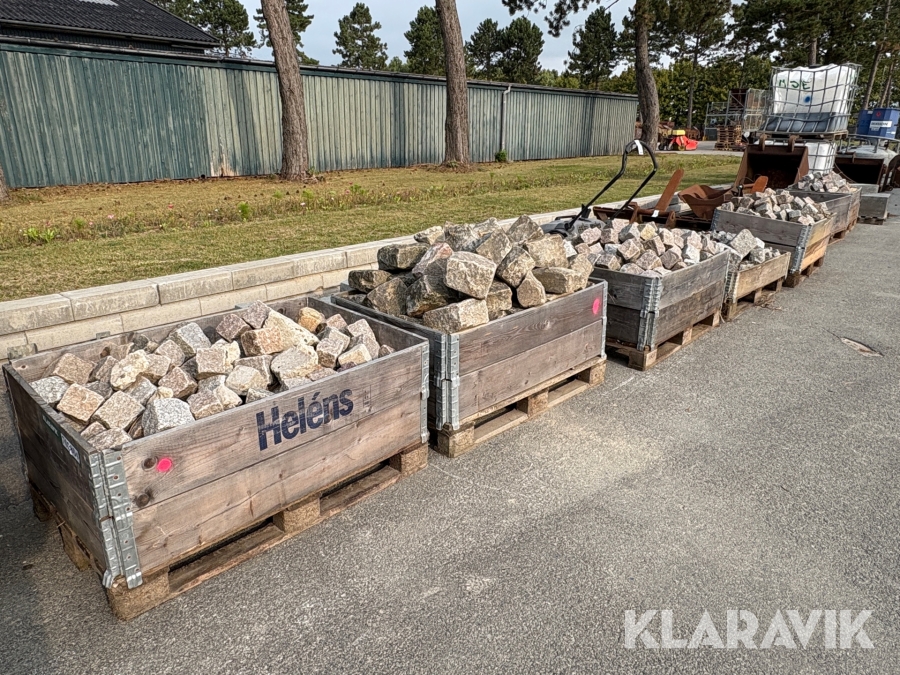 Assorterede chaussésten - 7 paller